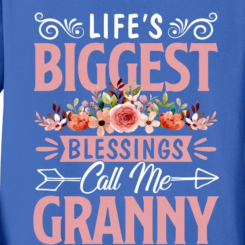 Life's Biggest Blessings Call Me Granny Grandma Mother's Day Gift Kids Long Sleeve Shirt