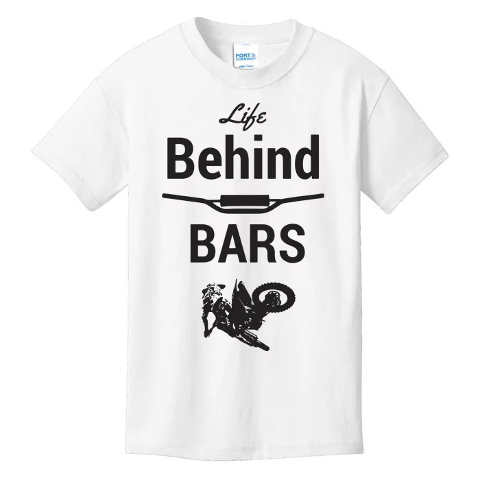 Life Behind Bars Brap Dirt Bike Motocross Kids T-Shirt