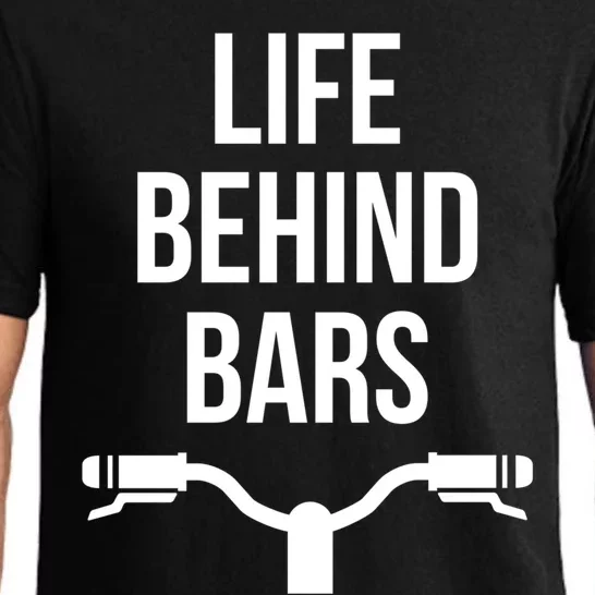 Life Behind Bars Mtb Funny Mountain Bike Cyclist Handlebars Gift Pajama Set