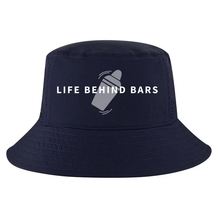 Life Behind Bars Quote Funny Bartender Gift Cool Comfort Performance Bucket Hat