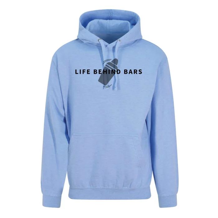 Life Behind Bars Quote Funny Bartender Gift Unisex Surf Hoodie