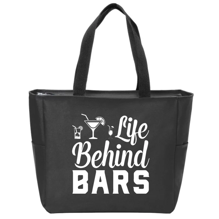 Life Behind Bars Zip Tote Bag