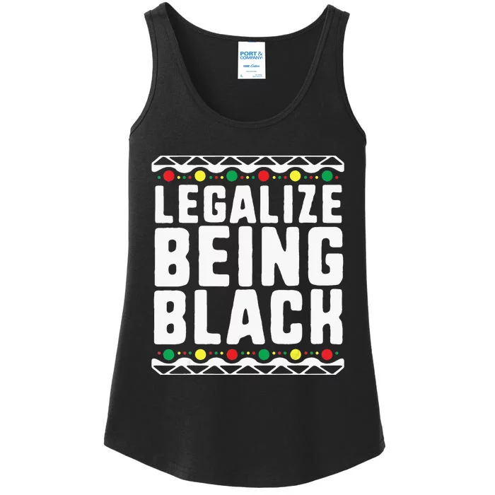 Legalize Being Black History Month Activist Tribal Ladies Essential Tank