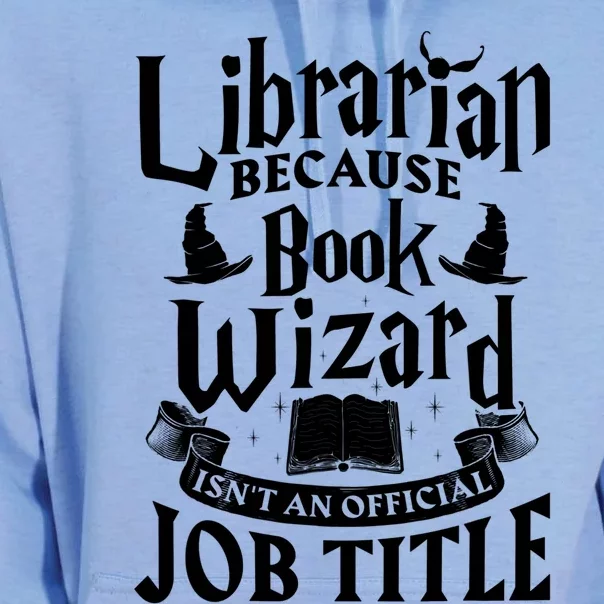 Librarian Bcs Book Wizard Isn't A Job Title Library Gift Unisex Surf Hoodie