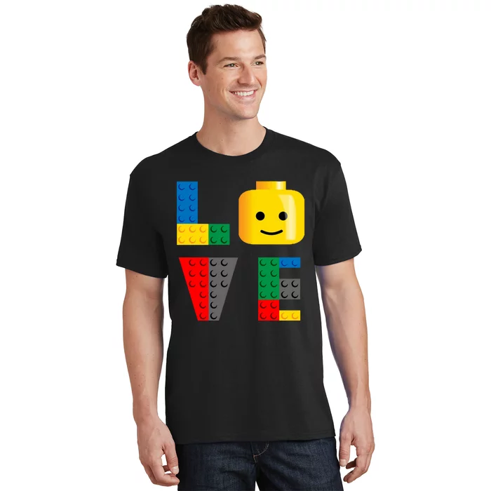 Love Blocks Bricks Toy T-Shirt