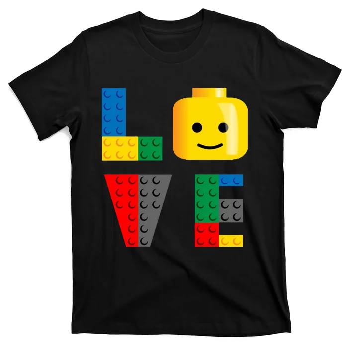 Love Blocks Bricks Toy T-Shirt