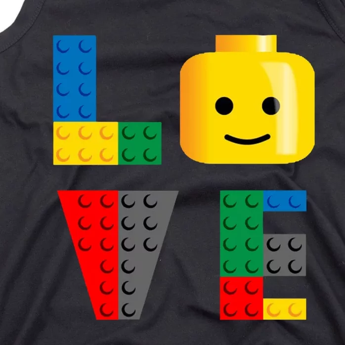 Love Blocks Bricks Toy Tank Top