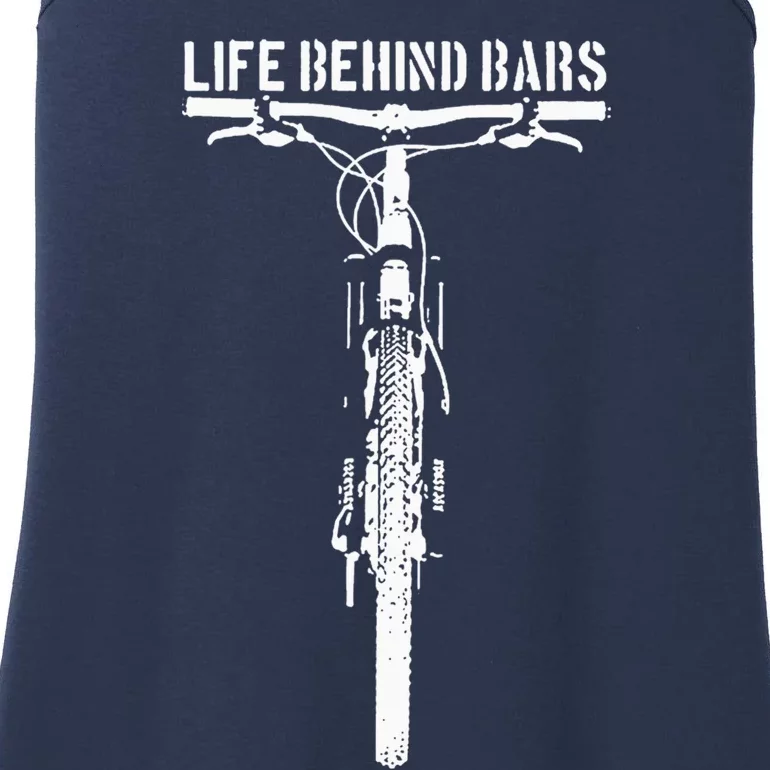 Life behind bars, bicycle, bicycling, bike, cycling lovers Ladies Essential Tank