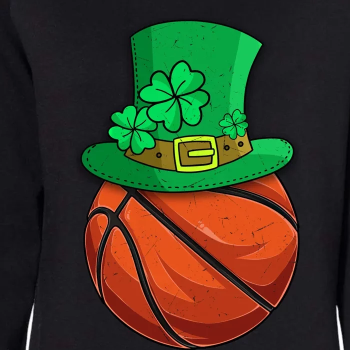 Leprechaun Basketball Ball St Patrick's Day Irish Cool Gift Womens California Wash Sweatshirt