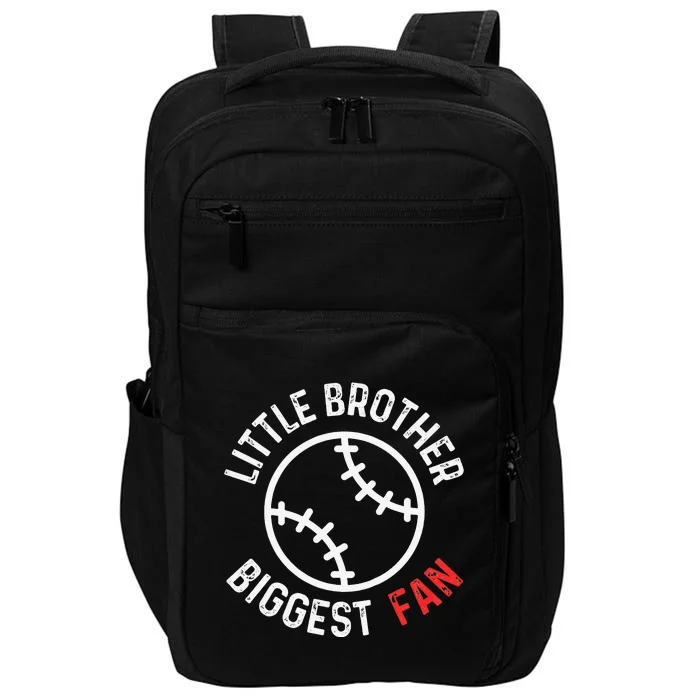 Little Brother Biggest Fan Baseball Season Impact Tech Backpack