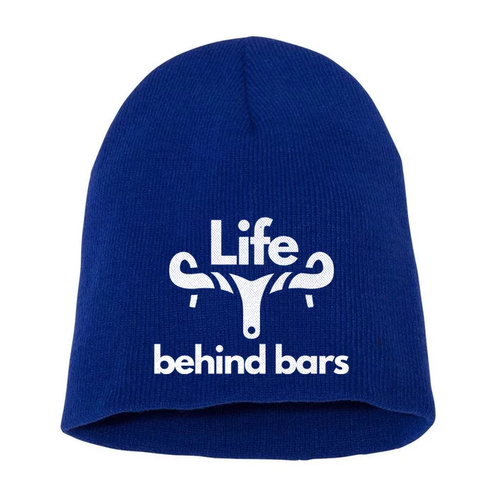 Life Behind Bars Vintage Retro Bicycle Biker Gift Short Acrylic Beanie