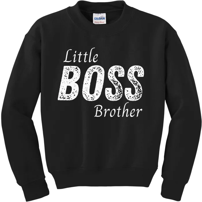 Little Boss Brother Baby Children Kids Sweatshirt