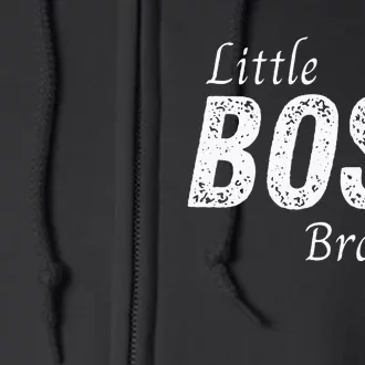 Little Boss Brother Baby Children Full Zip Hoodie