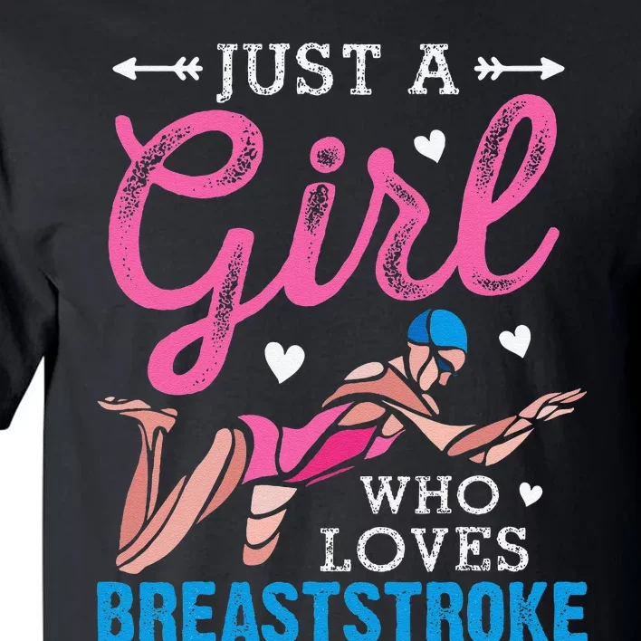 Loves Breaststroke Breaststroke Swimmer Tall T-Shirt