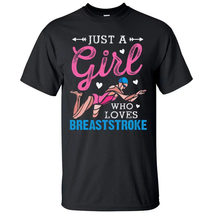 Loves Breaststroke Breaststroke Swimmer Tall T-Shirt