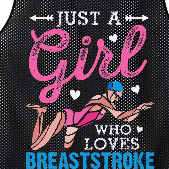 Loves Breaststroke Breaststroke Swimmer Mesh Reversible Basketball Jersey Tank