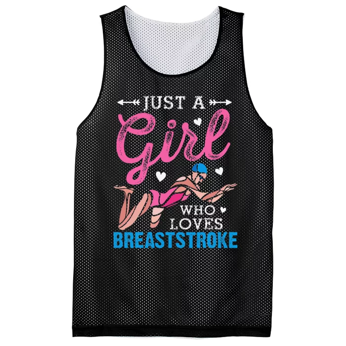 Loves Breaststroke Breaststroke Swimmer Mesh Reversible Basketball Jersey Tank