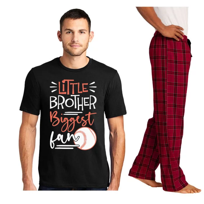 Little Brother Biggest Fan Baseball Season Pajama Set