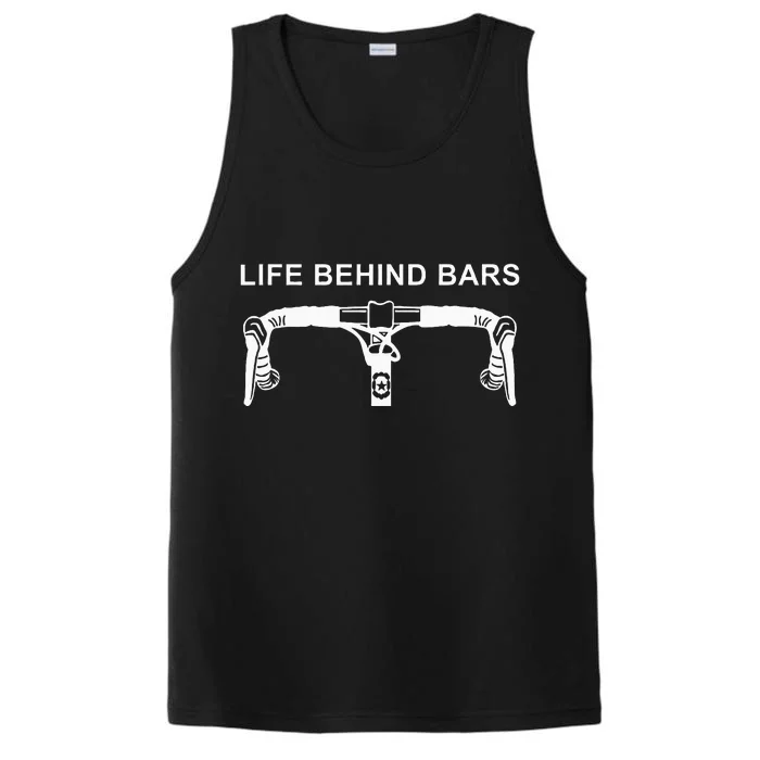 Life Behind Bars Funny Cycling Biking Performance Tank