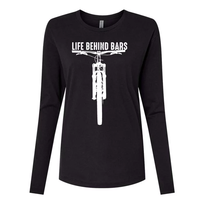 Life Behind Bars Cute I Love Mtb Cross Cycling Gift Womens Cotton Relaxed Long Sleeve T-Shirt