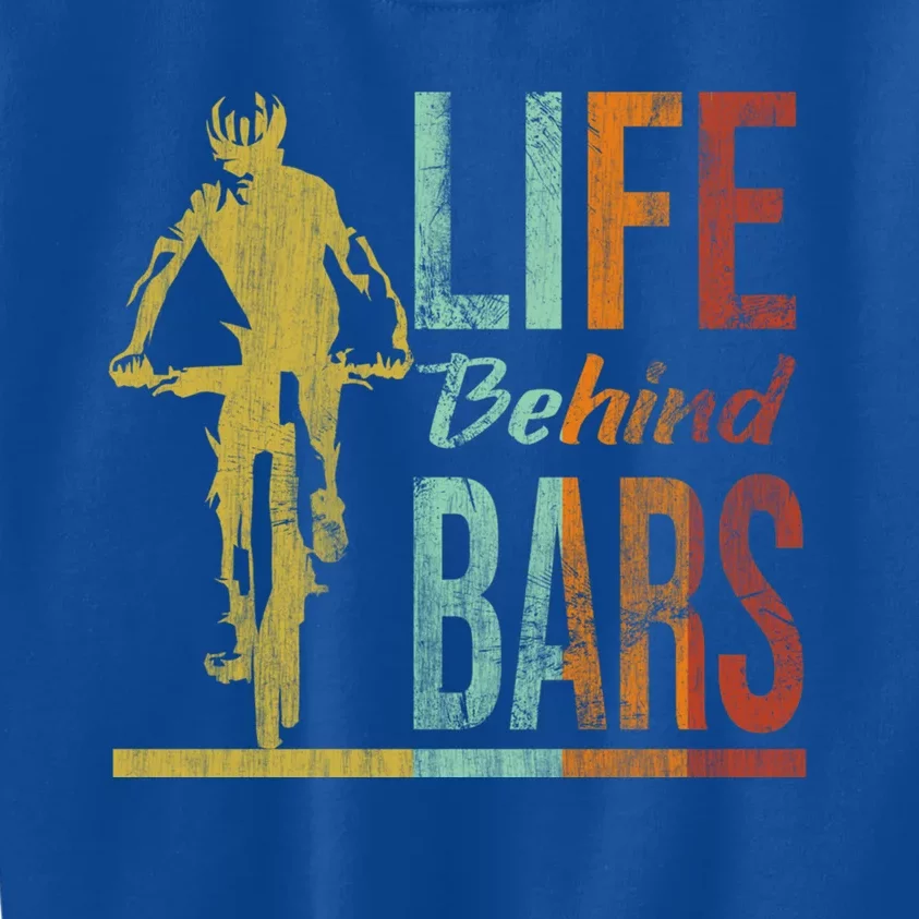 Life Behind Bars Funny Mountain Bike Mtb Gift Kids Sweatshirt