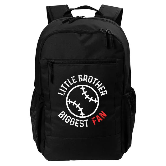 Little Brother Biggest Fan Baseball Season Daily Commute Backpack