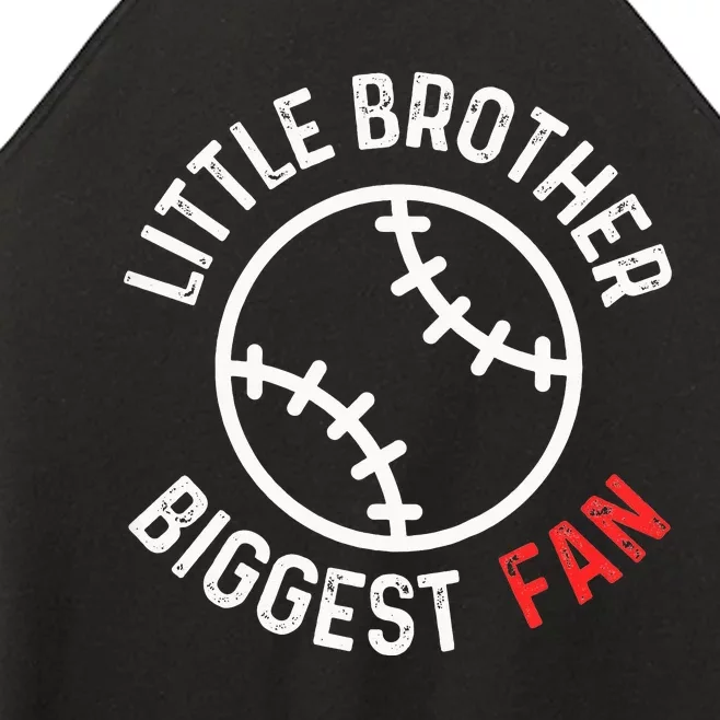 Little Brother Biggest Fan Baseball Season Women’s Perfect Tri Rocker Tank