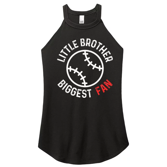 Little Brother Biggest Fan Baseball Season Women’s Perfect Tri Rocker Tank