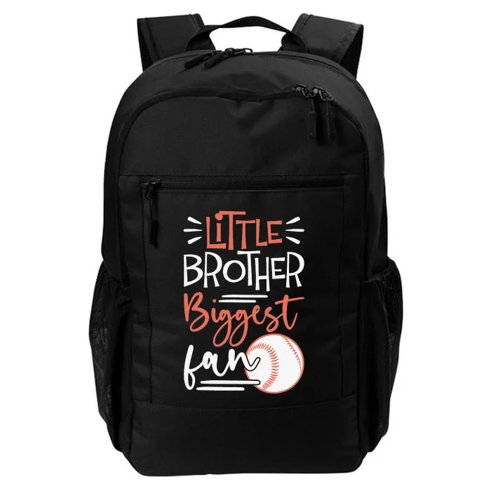 Little Brother Biggest Fan Baseball Season Daily Commute Backpack