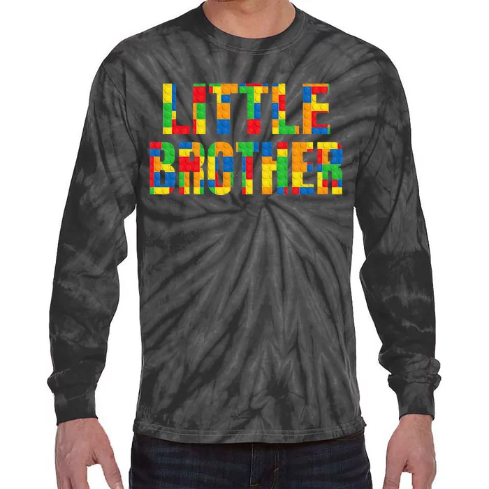 Little Brother Brick Master Builder Building Blocks Family Tie-Dye Long Sleeve Shirt