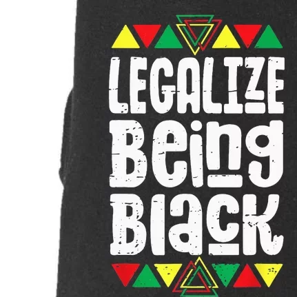 Legalize Being Black History Month Activist Tribal Doggie 3-End Fleece Hoodie