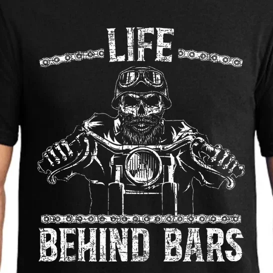 Life Behind Bars Biker Motorcycle Pajama Set