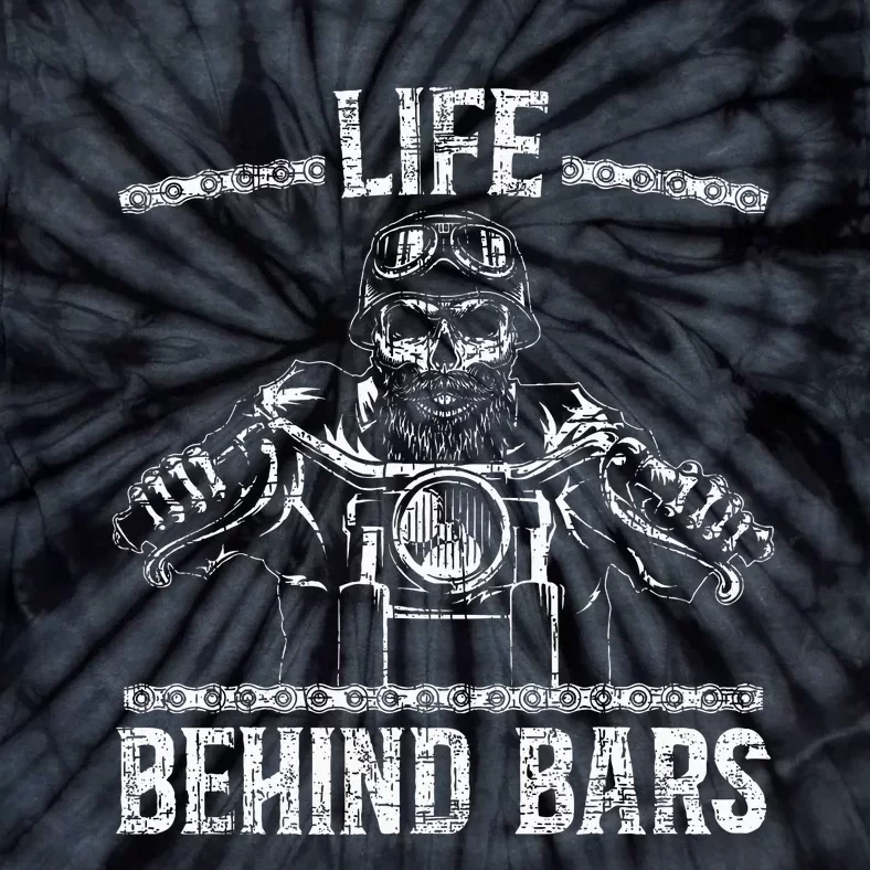 Life Behind Bars Biker Motorcycle Tie-Dye T-Shirt