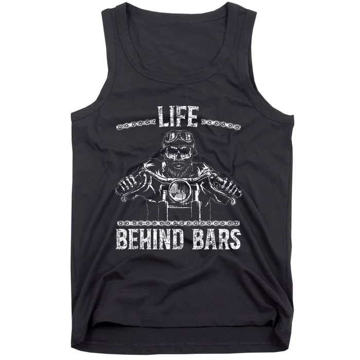 Life Behind Bars Biker Motorcycle Tank Top