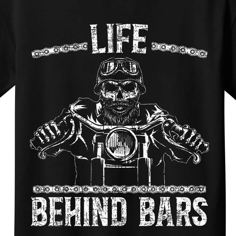 Life Behind Bars Biker Motorcycle Kids T-Shirt