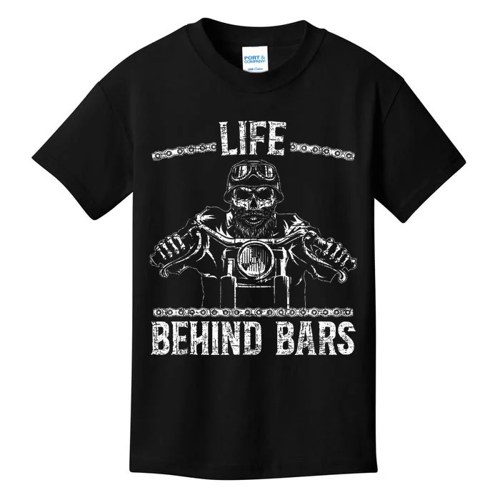 Life Behind Bars Biker Motorcycle Kids T-Shirt