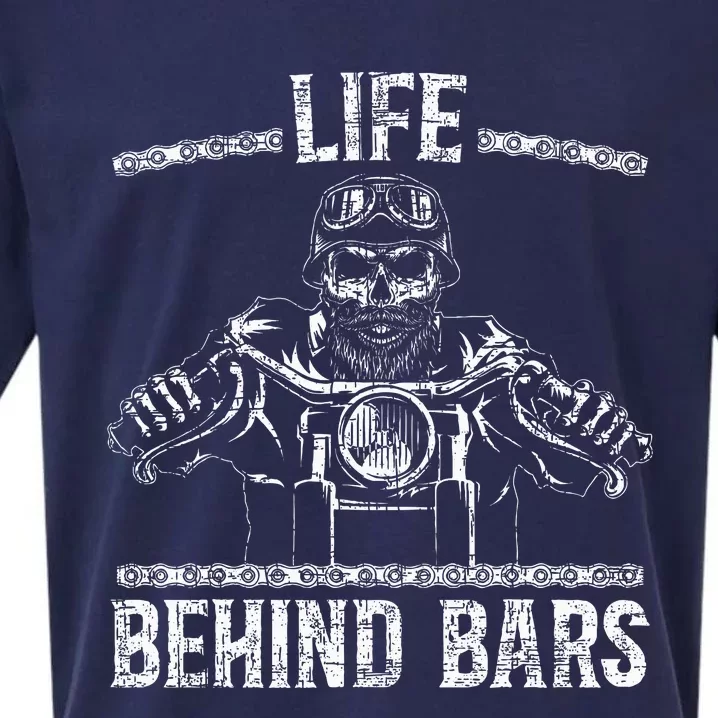 Life Behind Bars Biker Motorcycle Sueded Cloud Jersey T-Shirt