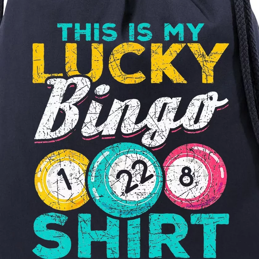 Lucky Bingo Bingo Player Hobby Gambling Funny Bingo Drawstring Bag