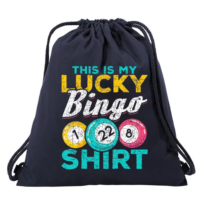 Lucky Bingo Bingo Player Hobby Gambling Funny Bingo Drawstring Bag