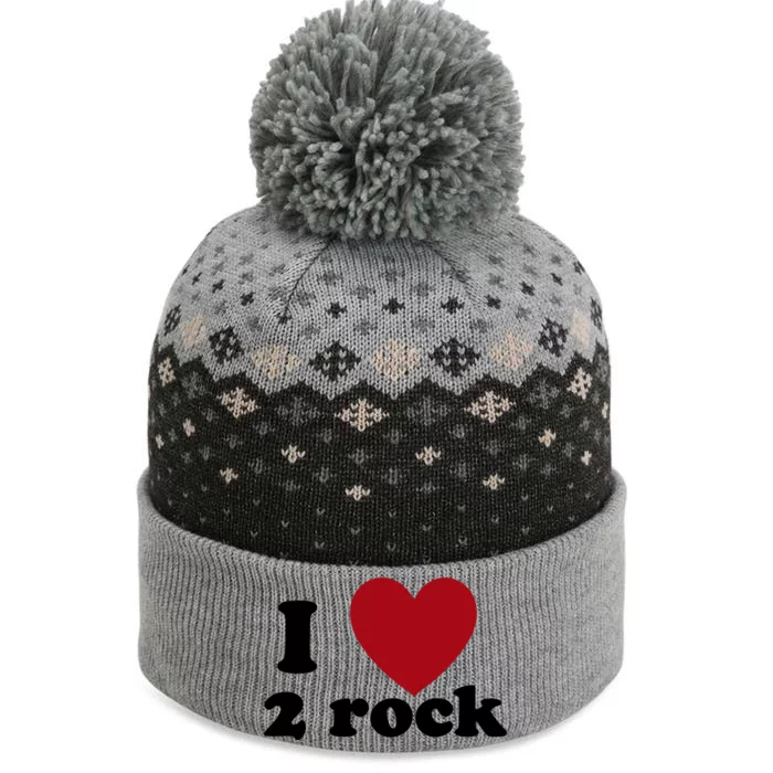 Limited Beach Bunny I Love 2 Rock The Baniff Cuffed Pom Beanie