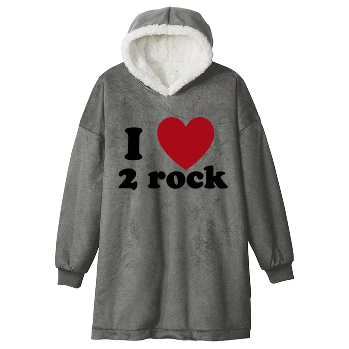 Limited Beach Bunny I Love 2 Rock Hooded Wearable Blanket