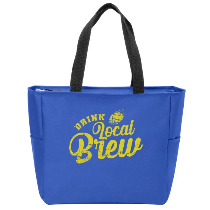 Local Brew Beer Gift Zip Tote Bag