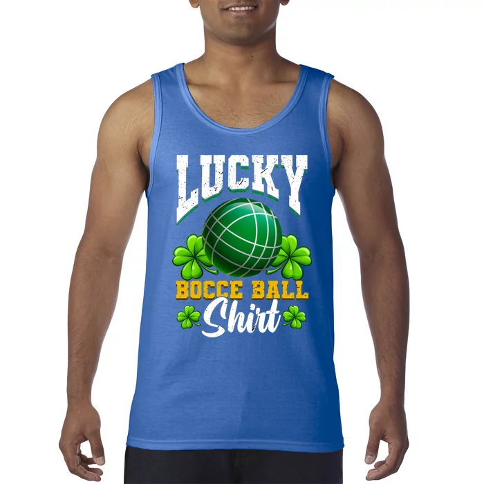 Lucky Bocce Ball Great Gift Italian Game Bocce Gift Tank Top