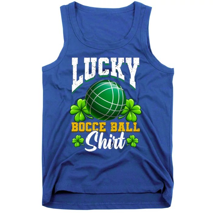 Lucky Bocce Ball Great Gift Italian Game Bocce Gift Tank Top