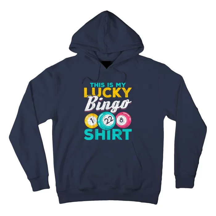 Lucky Bingo Bingo Player Hobby Gambling Funny Bingo Hoodie