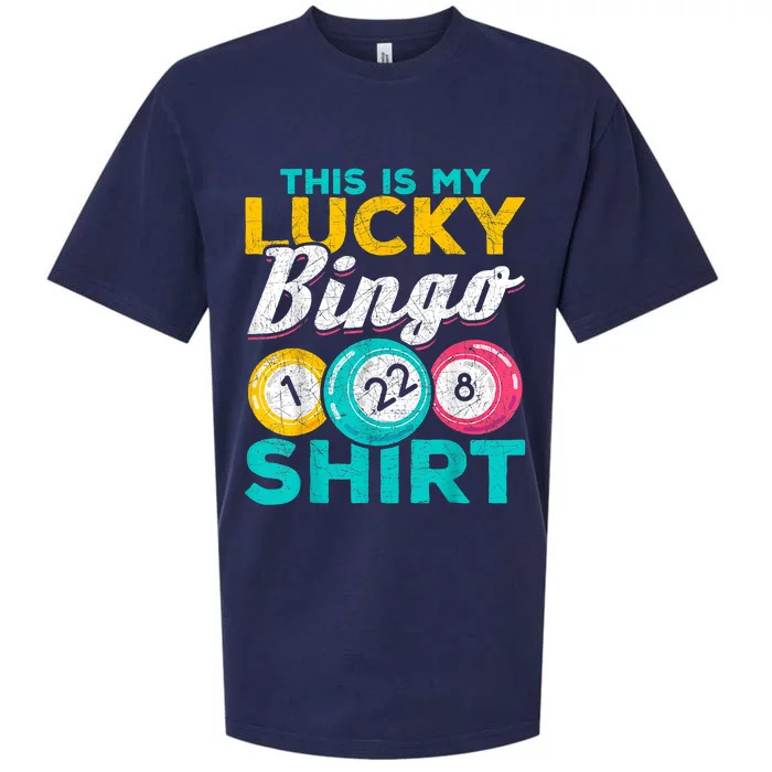 Lucky Bingo Bingo Player Hobby Gambling Funny Bingo Sueded Cloud Jersey T-Shirt