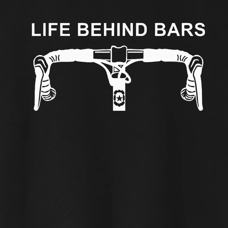 Life Behind Bars Funny Cycling Biking Women's Crop Top Tee