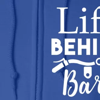 Life Behind Bars Gift Funny Cyclist Gift Full Zip Hoodie