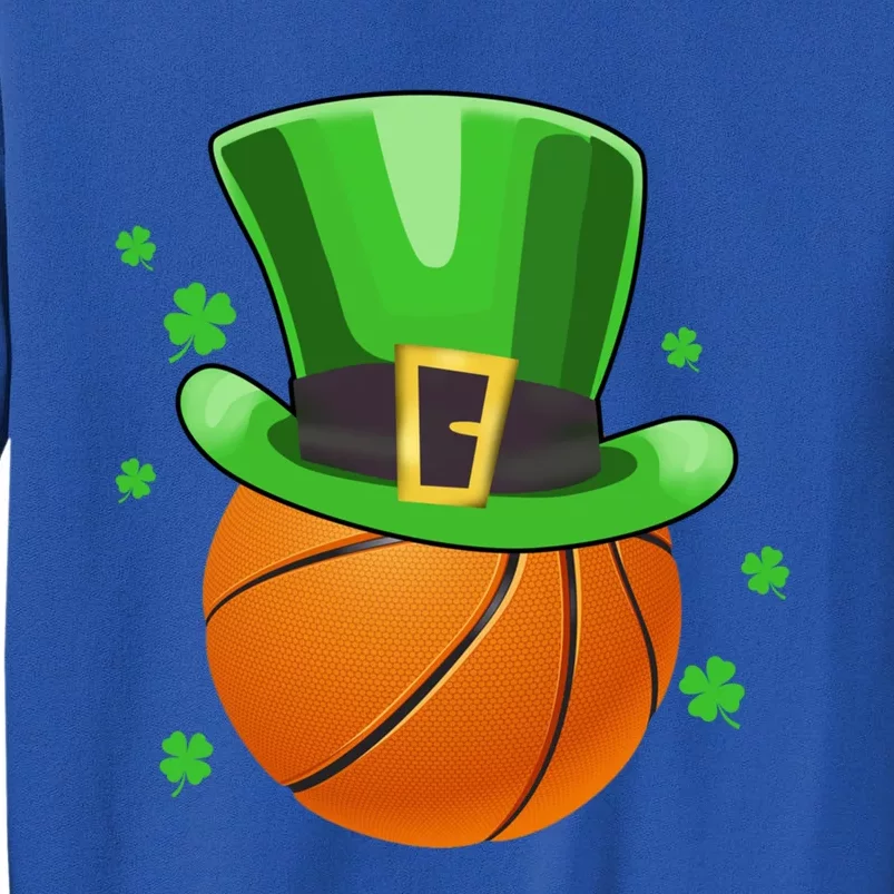 Leprechaun Basketball Ball Gift St Patricks Day Cool Gift Tall Sweatshirt