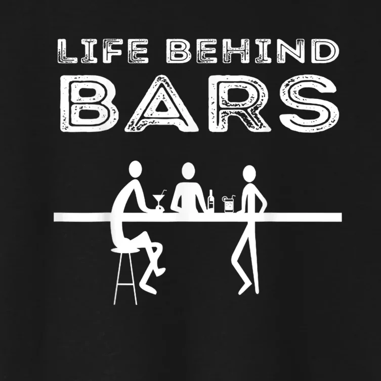 Life Behind Bars Bartender Women's Crop Top Tee